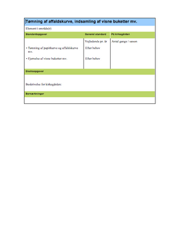 Hent skema for ydelsen tømning af affaldskurve, indsamling af visne buketter mv.