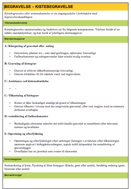 Hent skema for ydelsen kistebegravelse